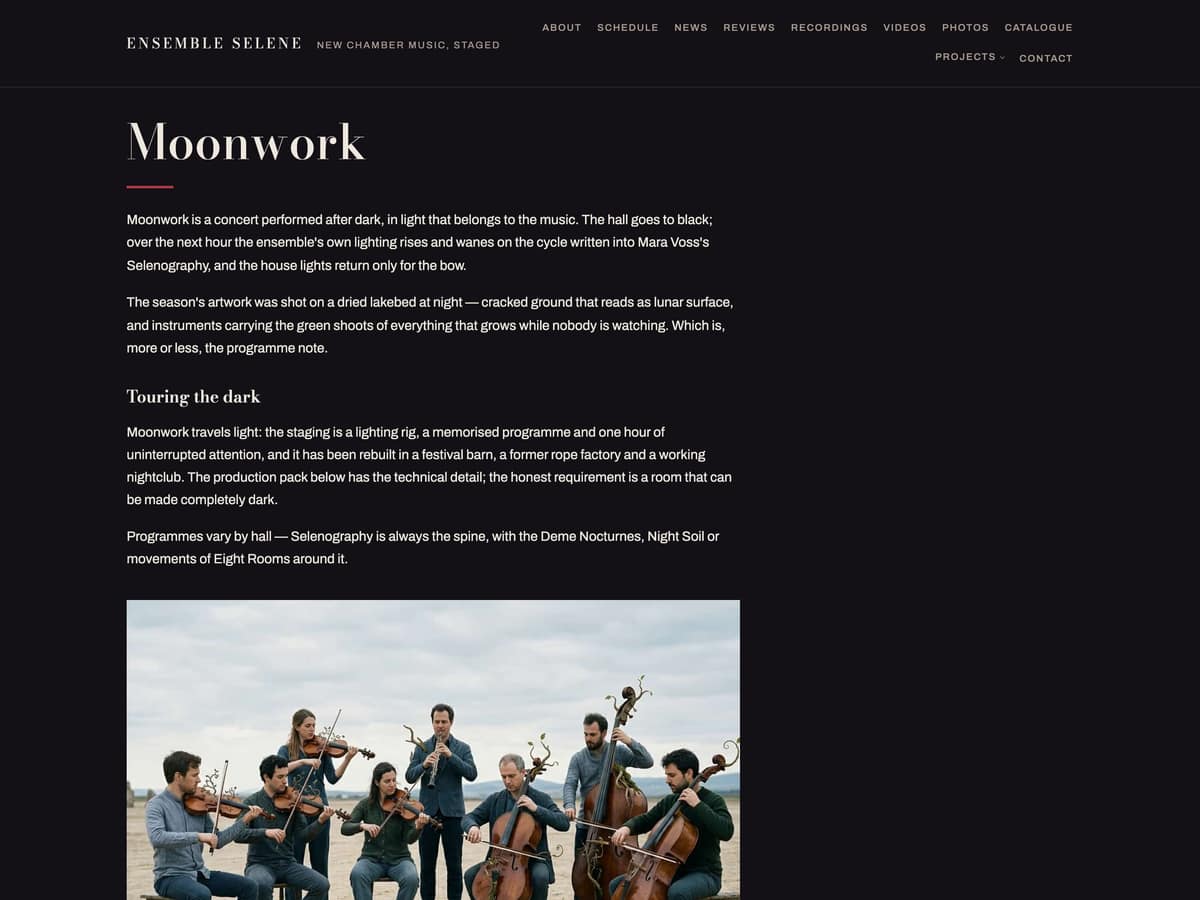 Moonwork — Ensemble Selene