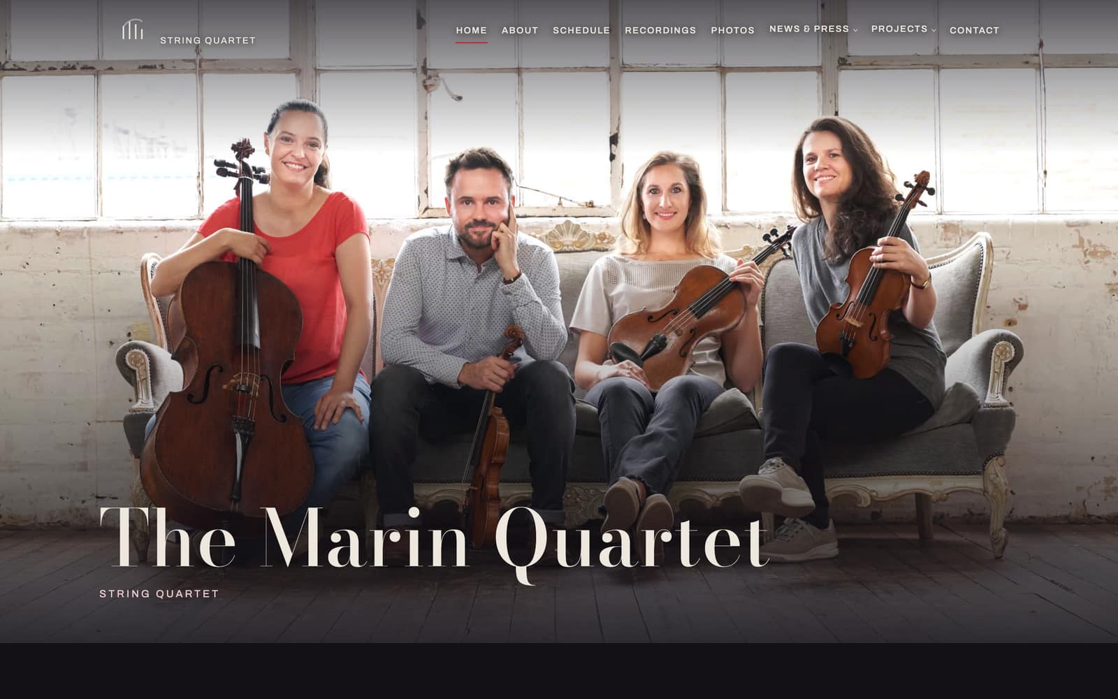 The The Marin Quartet website